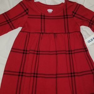 Brand New with Tags, plaid red and black dress